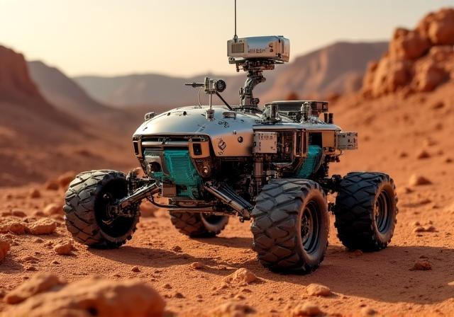Autonomous rover testing in a simulated Martian environment